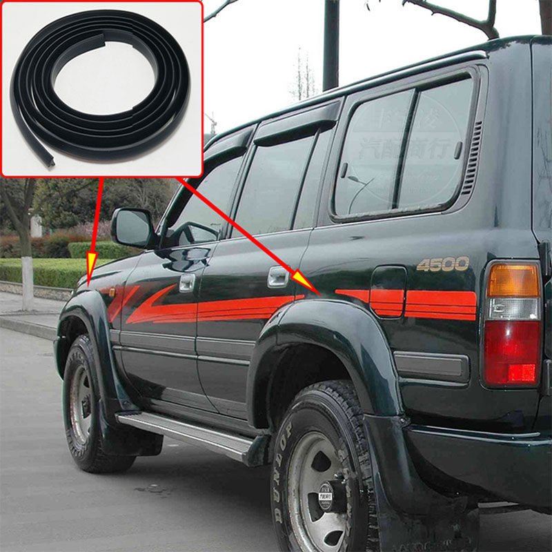 

1.5M For Toyota Land Cruiser LC80 HZJ80 FZJ80 4500 1991-1997 Fender Flares Wheel Arches Wide body rubber beading rubber lining, As described