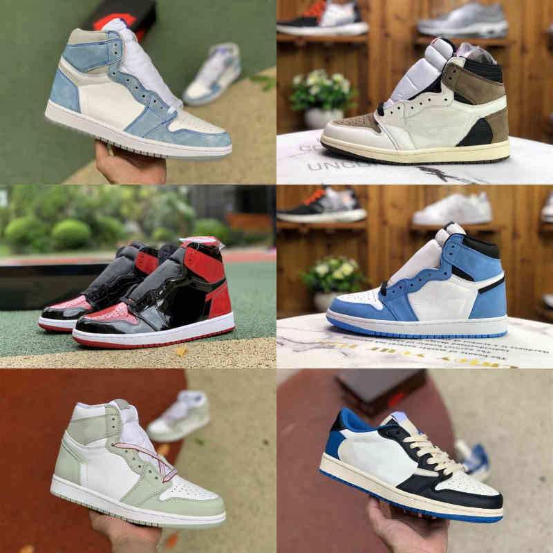 Jumpman Men Women 1 1s High Basketball Shoes Obsidian Not For Resale Rookie Of The Year UNC Patent Turbo Green Bred Patent Fragment Low Trai
Jumpman Men Women 1 1s High Basketball Shoes Obsidian Not For Resale Rookie Of The Year UNC Patent Turbo Green Bred Patent Fragment Low Trai