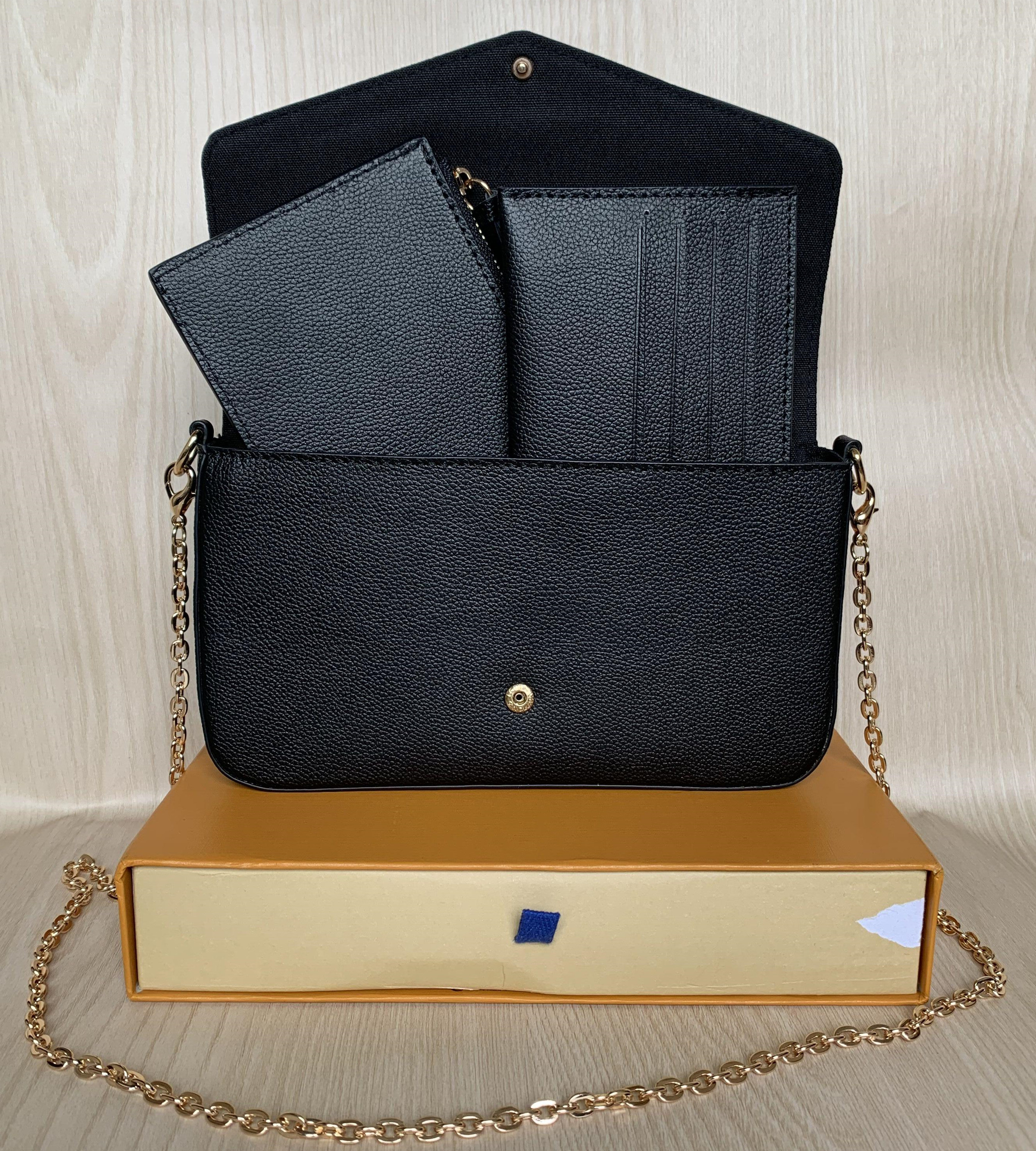 Designers Wallet 3 PCS set MULTI POCHETTE Bag Designer Handbags Women Chain Evening Shoulder Bags Messenger Purse W/Box Sac
Designers Wallet 3 PCS set MULTI POCHETTE Bag Designer Handbags Women Chain Evening Shoulder Bags Messenger Purse W/Box Sac