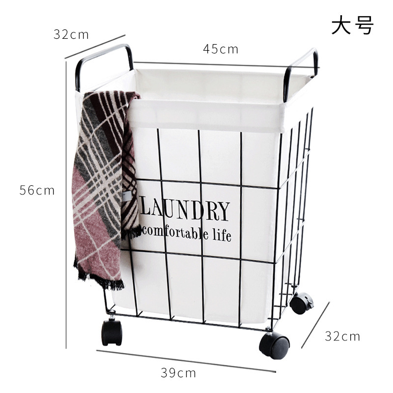 Dirty Clothes Storage Basket With lid Organizer Basket Collapsible Large Laundry Hamper Waterproof Home Laundry Basket 210316