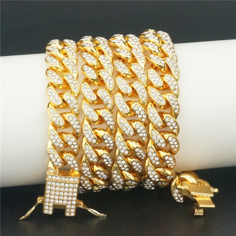 Mens Hip Hop Jewelry Cuban Chain Necklace with Large Gold Chain Full of Diamonds Jewelry Necklaces for Women X0509
Mens Hip Hop Jewelry Cuban Chain Necklace with Large Gold Chain Full of Diamonds Jewelry Necklaces for Women X0509