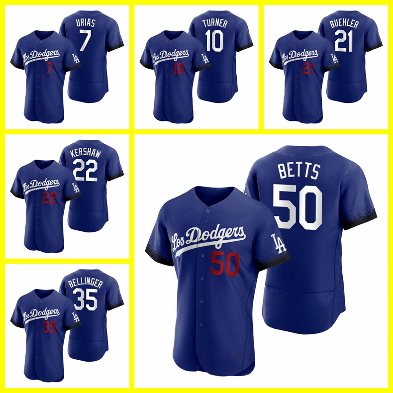 Los AngelesDodgers Baseball Jersey #21 Walker Buehler 35 Cody Bellinger 50 Mookie Betts 15 Austin Barnes Custom RoyalCityC, Blue;black
Los AngelesDodgers Baseball Jersey #21 Walker Buehler 35 Cody Bellinger 50 Mookie Betts 15 Austin Barnes Custom RoyalCityC, Blue;black