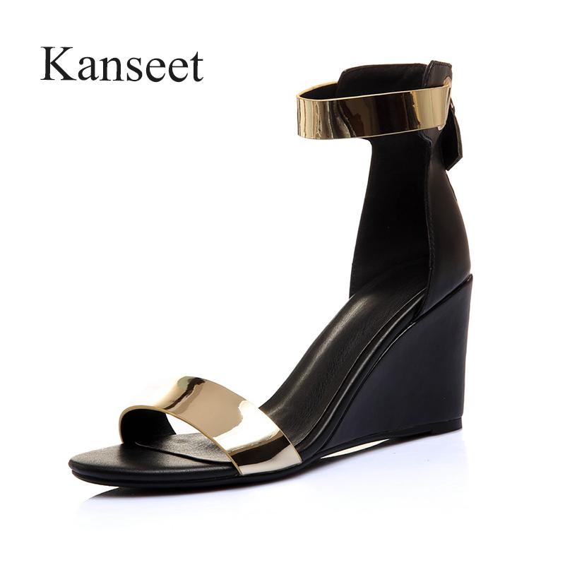 Dress Shoes Kanseet Women's Sandals Summer 2021 Metal Leather Wedges Shoe Party High Heel Women Back Zipper Footwear Big Size 42, Black sandals
Dress Shoes Kanseet Women's Sandals Summer 2021 Metal Leather Wedges Shoe Party High Heel Women Back Zipper Footwear Big Size 42, Black sandals