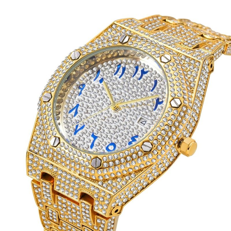 Hip Hop High-End Diamond Waterproof Calendar Men Watch (The logistics price Pls Contact us), Silver
Hip Hop High-End Diamond Waterproof Calendar Men Watch (The logistics price Pls Contact us), Silver