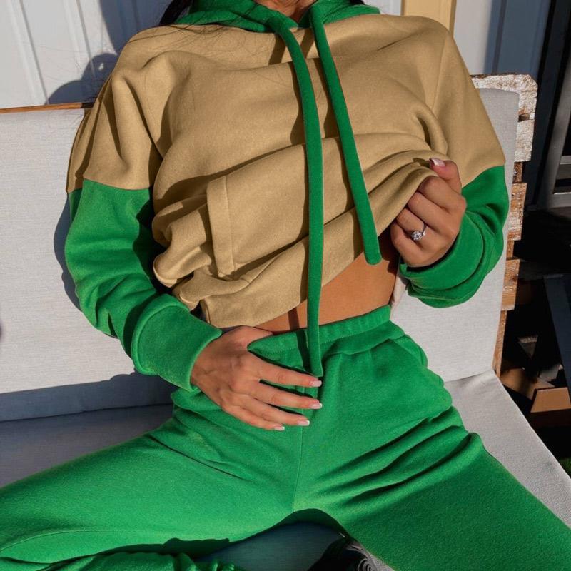 Women's Two Piece Pants Fleece Tracksuit Hooded Sweatpant Set 2021 Winter Warm Color Matching Loose Sweatshirt Sets Female Casual Sport Suit, White
Women's Two Piece Pants Fleece Tracksuit Hooded Sweatpant Set 2021 Winter Warm Color Matching Loose Sweatshirt Sets Female Casual Sport Suit, White