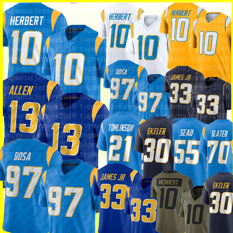 10 Justin Herbert Jersey Los 13 Angeles Keenan Allen 97 Joey Bosa Football Jerseys 33 Derwin James JR LaDainian Tomlinson Austin Ekeler Rashawn Slater Mike Williams, Men {s-xxxl}
10 Justin Herbert Jersey Los 13 Angeles Keenan Allen 97 Joey Bosa Football Jerseys 33 Derwin James JR LaDainian Tomlinson Austin Ekeler Rashawn Slater Mike Williams, Men {s-xxxl}