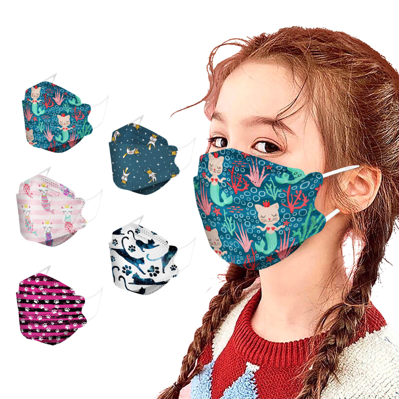 Disposable kids face masks multi cat printed high quality anti dust baby boys girls children mask wholesale
Disposable kids face masks multi cat printed high quality anti dust baby boys girls children mask wholesale