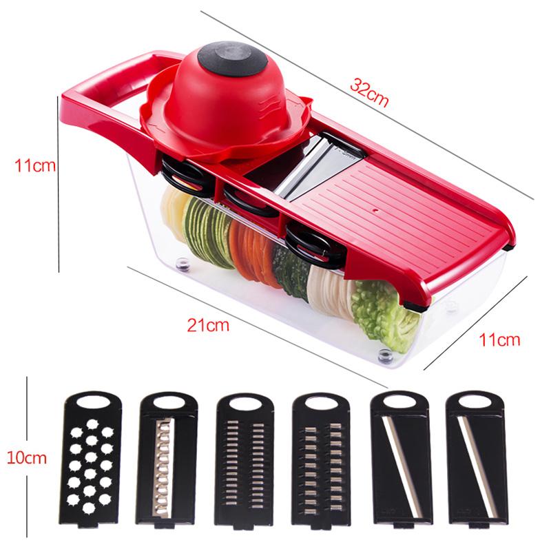Christmas party mandolin slicer vegetable knife and tool stainless steel blade kitchen fruit manual potato peeler carrot shredder