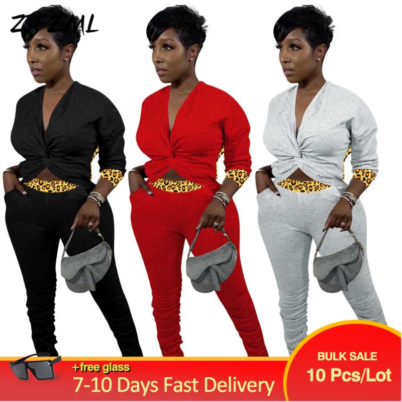 Women' Two Piece Pants Wholesale Bulk Items Lots Leopard Tracksuit Casual Cross Draped Low Neck Full Sleeve Top And Side Pocket Ruched Trou, Black
Women' Two Piece Pants Wholesale Bulk Items Lots Leopard Tracksuit Casual Cross Draped Low Neck Full Sleeve Top And Side Pocket Ruched Trou, Black