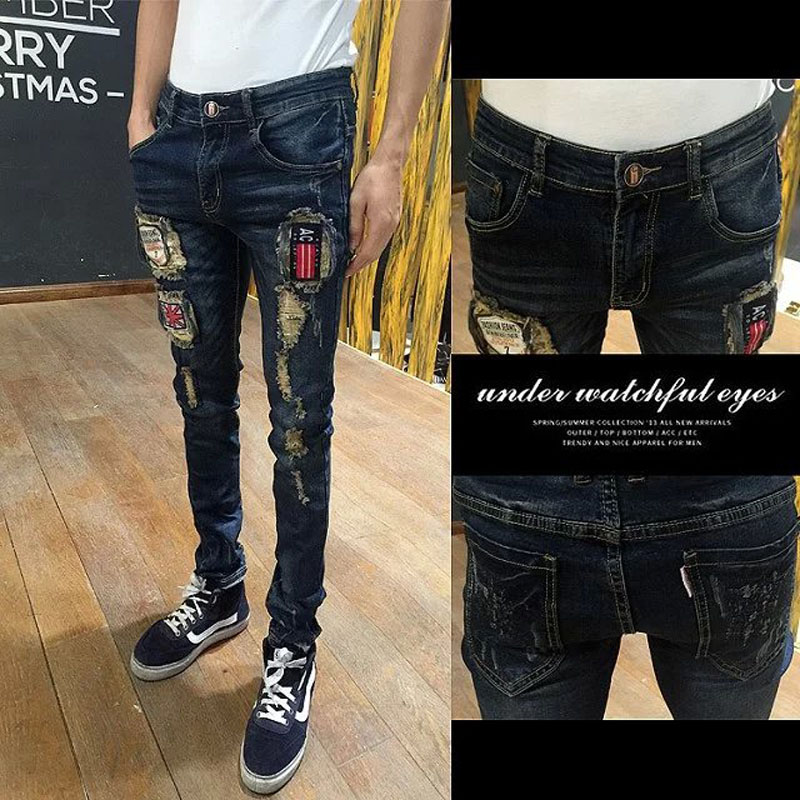 New 2021 Fashion street men's summer ankle length pants men's slim ripped cat's whiskers jeans social guy leggings pencil jeans, As picture1
New 2021 Fashion street men's summer ankle length pants men's slim ripped cat's whiskers jeans social guy leggings pencil jeans, As picture1