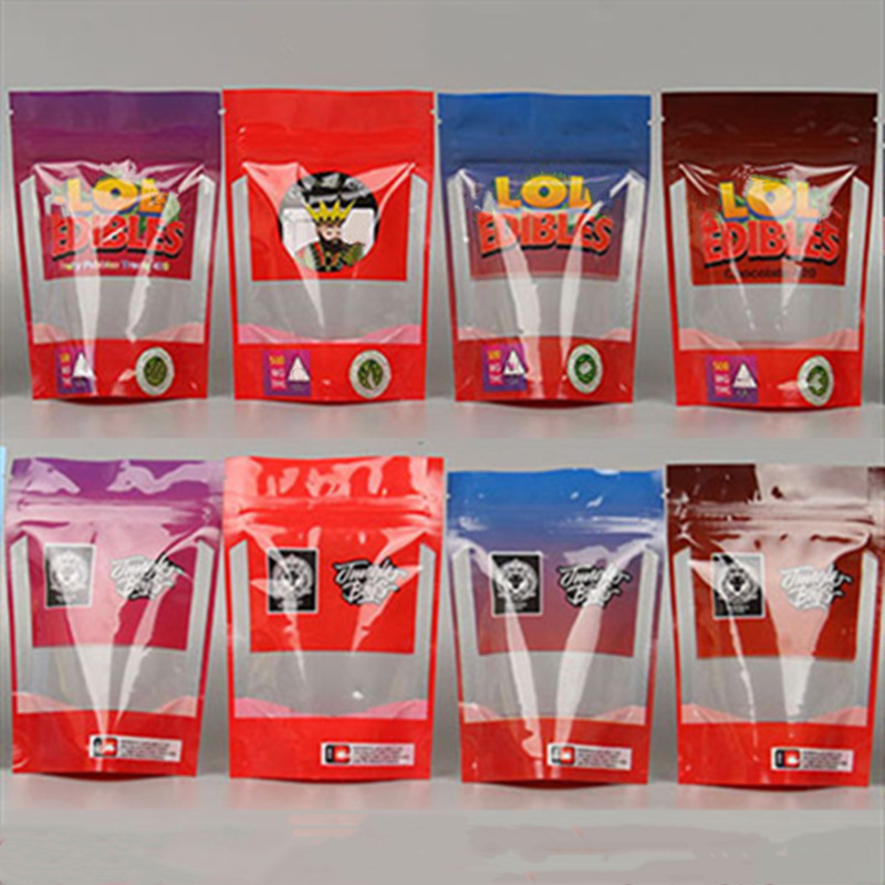 resealable edibles chocolate 420 Gummies Candy Bag LoL 500mg Edible Packaging bags king Jungle Boy gummy california mylar Smell proof bags
resealable edibles chocolate 420 Gummies Candy Bag LoL 500mg Edible Packaging bags king Jungle Boy gummy california mylar Smell proof bags