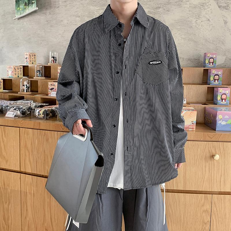 Men's Casual Shirts 2021 Vintage Striped Men Fashions Loose Long Sleeve Shirt Street Hip Hp Tops Couples Clothing Camisas Para Hombre, Black
Men's Casual Shirts 2021 Vintage Striped Men Fashions Loose Long Sleeve Shirt Street Hip Hp Tops Couples Clothing Camisas Para Hombre, Black