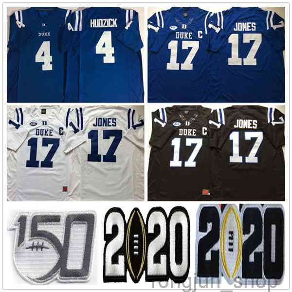 NCAA Duke Blue Devils College #17 Daniel Jones Jersey Home Blue Black White 4 Myles Hudzick Stitched 150th Football Jerseys Shirts -XXXL
NCAA Duke Blue Devils College #17 Daniel Jones Jersey Home Blue Black White 4 Myles Hudzick Stitched 150th Football Jerseys Shirts -XXXL