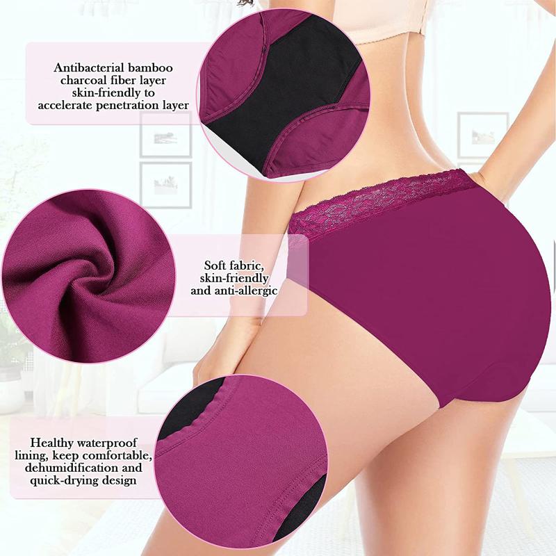 Women's Panties Soft Leak Proof Menstrual Lingerie Pantys Period Underwear Sexy Incontinence Underpants Mid-waist Briefs Mujer
Women's Panties Soft Leak Proof Menstrual Lingerie Pantys Period Underwear Sexy Incontinence Underpants Mid-waist Briefs Mujer