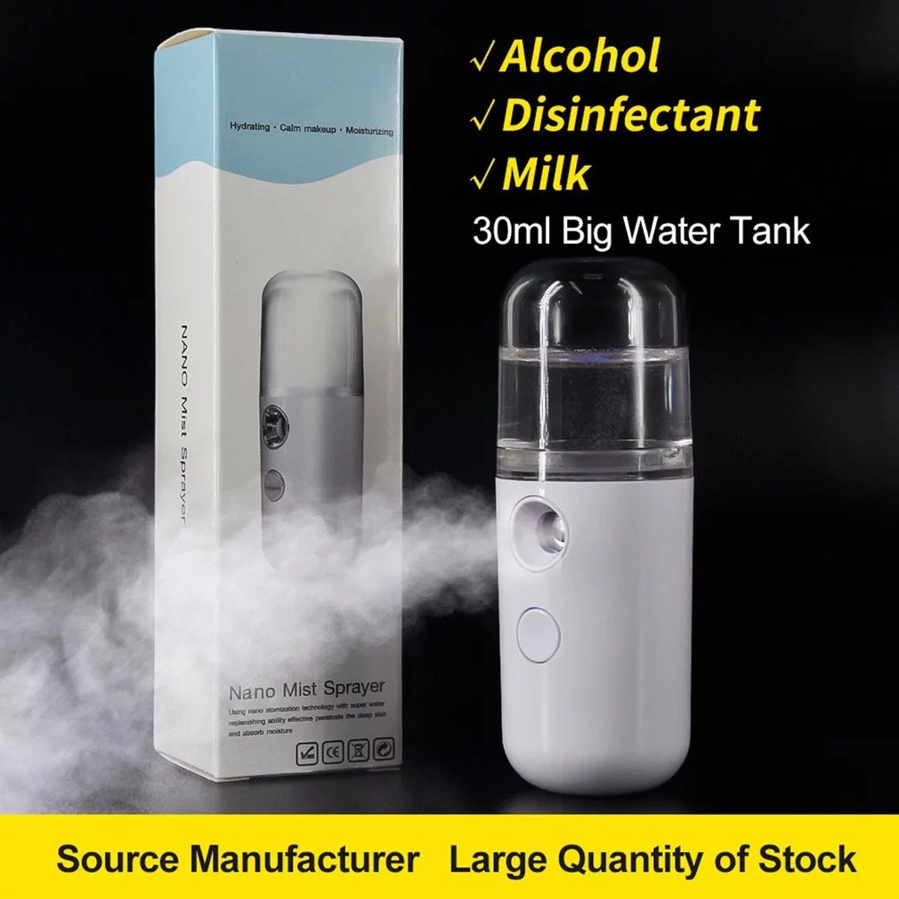 30ML Mini Nano Sprayer humidifier Facial Body Nebulizer USB Cooling Mist Face Hydrating Anti-aging Wrinkle Beauty Exquisite Skin Care Equipment
30ML Mini Nano Sprayer humidifier Facial Body Nebulizer USB Cooling Mist Face Hydrating Anti-aging Wrinkle Beauty Exquisite Skin Care Equipment
