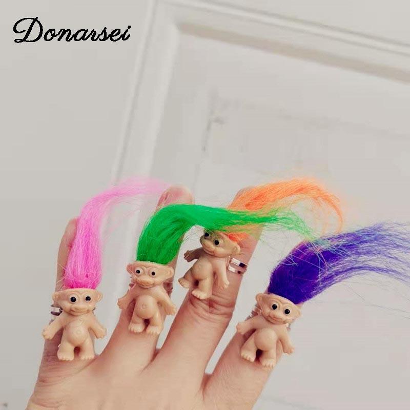 Cluster Rings Donarsei Cute Ugly Baby Doll Open For Women Vintage Handmade Long Hair Female Adjustable Finger Gift, Golden;silver
Cluster Rings Donarsei Cute Ugly Baby Doll Open For Women Vintage Handmade Long Hair Female Adjustable Finger Gift, Golden;silver