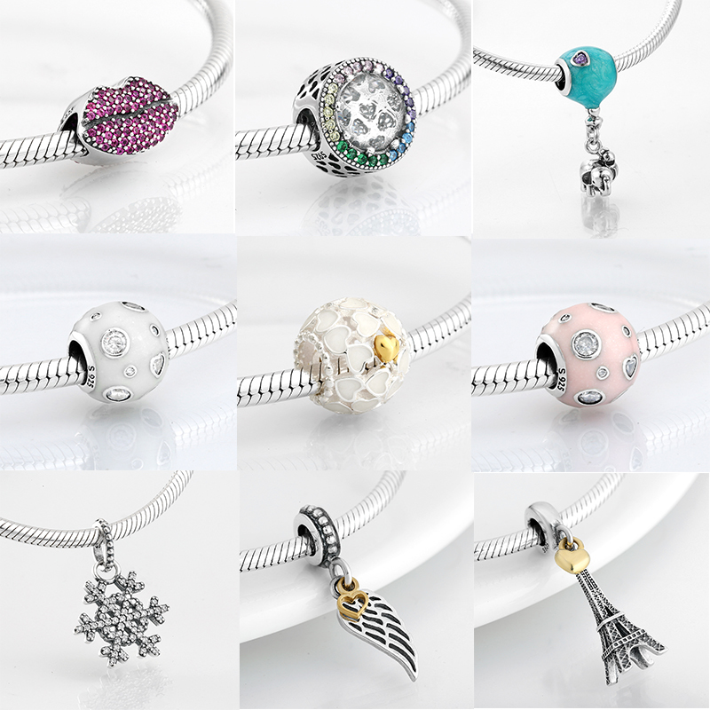 Fashion 925 Sterling Silver dramatic white enamel heart golden beads Fit Original JIUHAO Charm Bracelet Jewelry making Q0531
Fashion 925 Sterling Silver dramatic white enamel heart golden beads Fit Original JIUHAO Charm Bracelet Jewelry making Q0531
