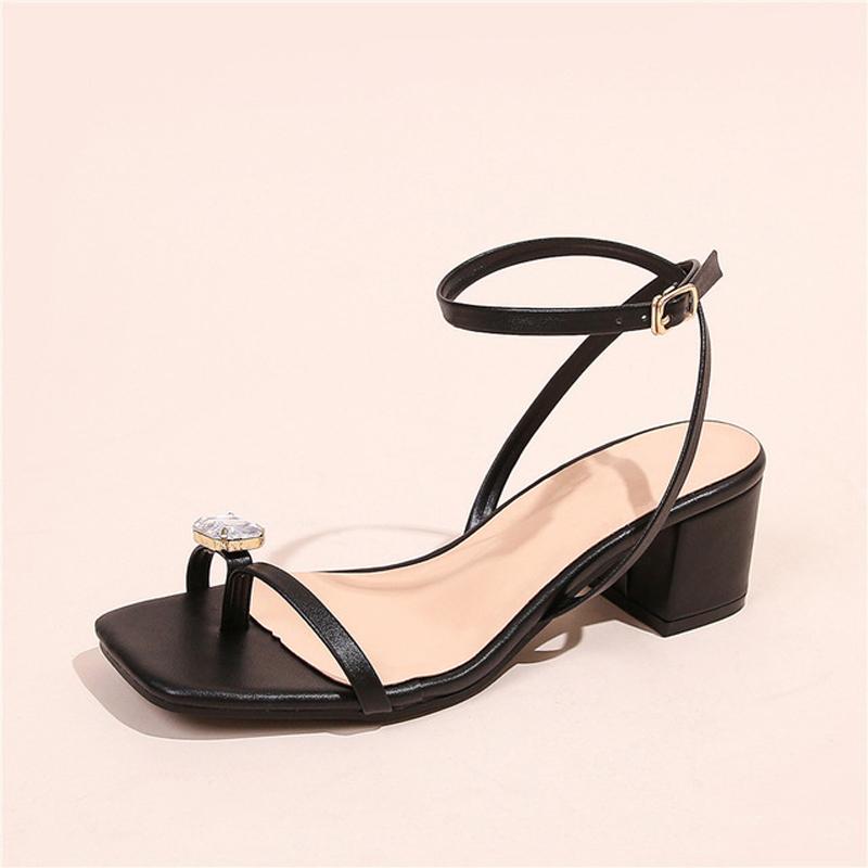 2021 Summer Rhinestone Thong Strappy Straps Shoes Woman Sandals Sexy Chunky High Heels Sandalias Gladiator Block Heels Shoes, Black
2021 Summer Rhinestone Thong Strappy Straps Shoes Woman Sandals Sexy Chunky High Heels Sandalias Gladiator Block Heels Shoes, Black