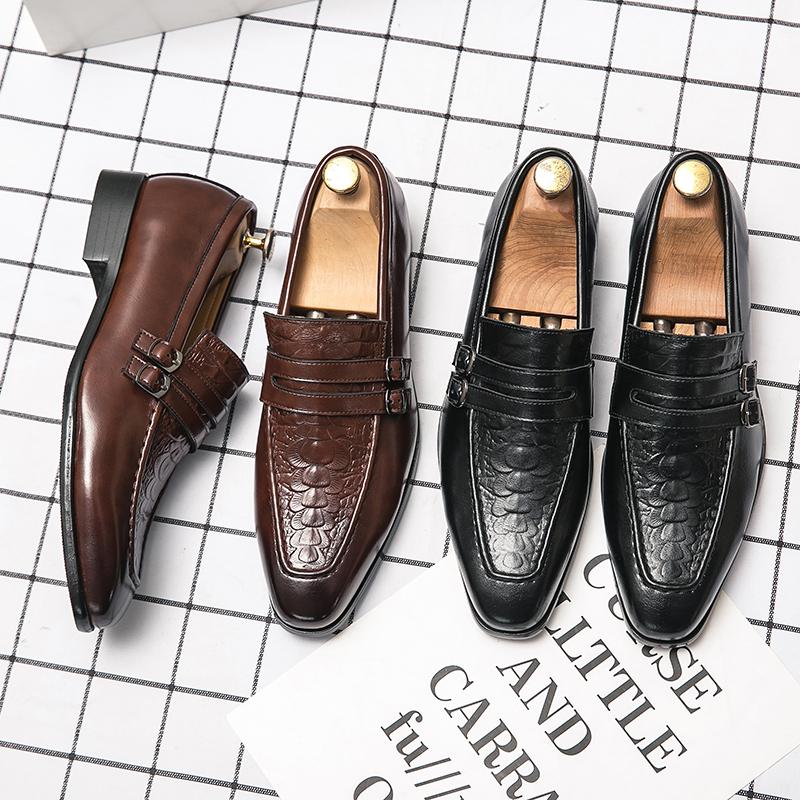 Dress Shoes 2021 Chaussures Pour Hommes Men Monk Casual Business PU Leather Classic Comfortable Double Buckle 3KC924, Black
Dress Shoes 2021 Chaussures Pour Hommes Men Monk Casual Business PU Leather Classic Comfortable Double Buckle 3KC924, Black