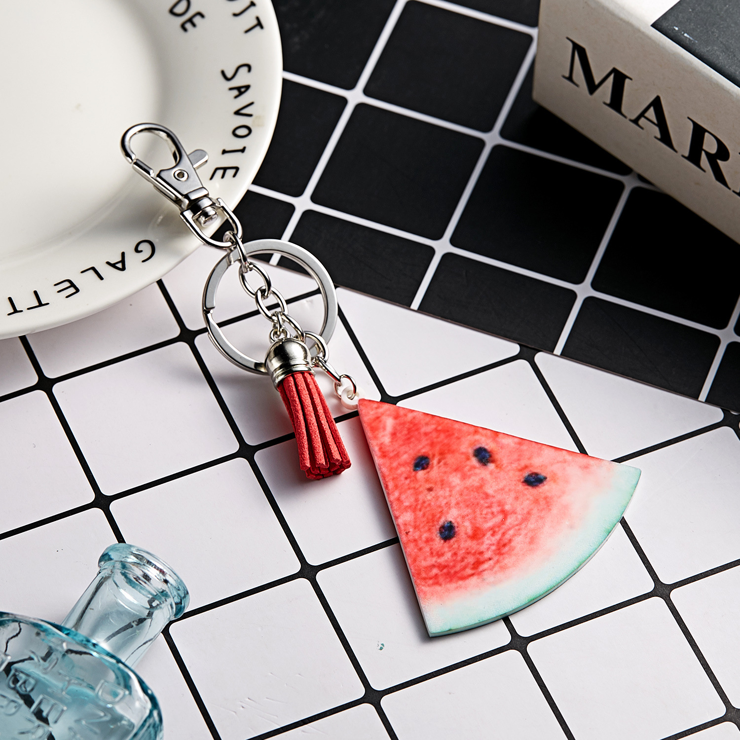 Cross-Border Hot Fruit Key Chain Delicate Fruit Girl Key Ring Velvet Tassel Acrylic Key Ring
Cross-Border Hot Fruit Key Chain Delicate Fruit Girl Key Ring Velvet Tassel Acrylic Key Ring