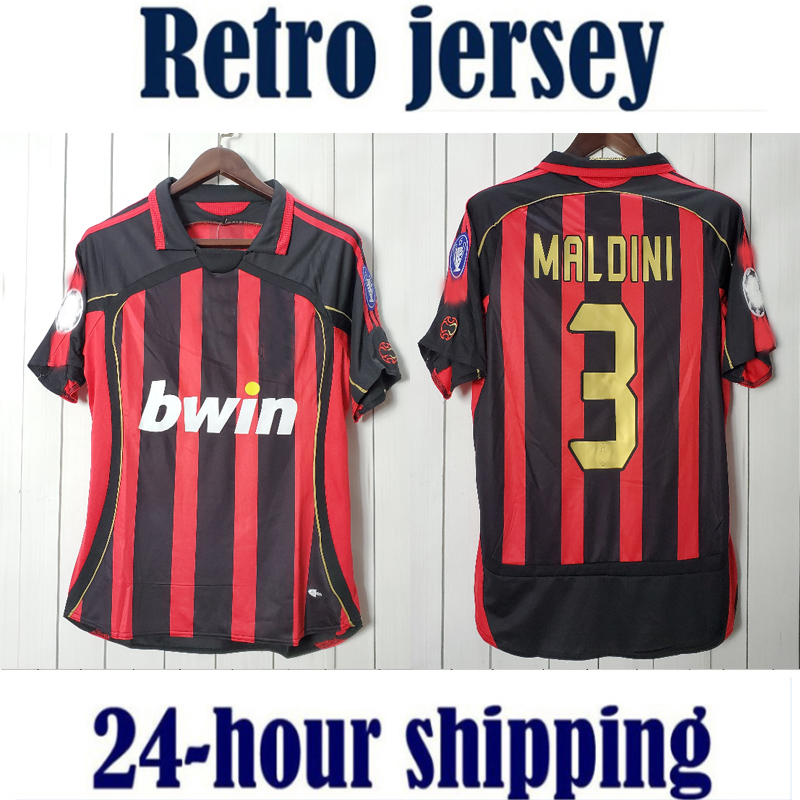 Retro 0607 AC home Milan 2006 2007 camisetas de fútbol United soccer jersey vintage football shirt classic camiseta, 1998 retro
Retro 0607 AC home Milan 2006 2007 camisetas de fútbol United soccer jersey vintage football shirt classic camiseta, 1998 retro