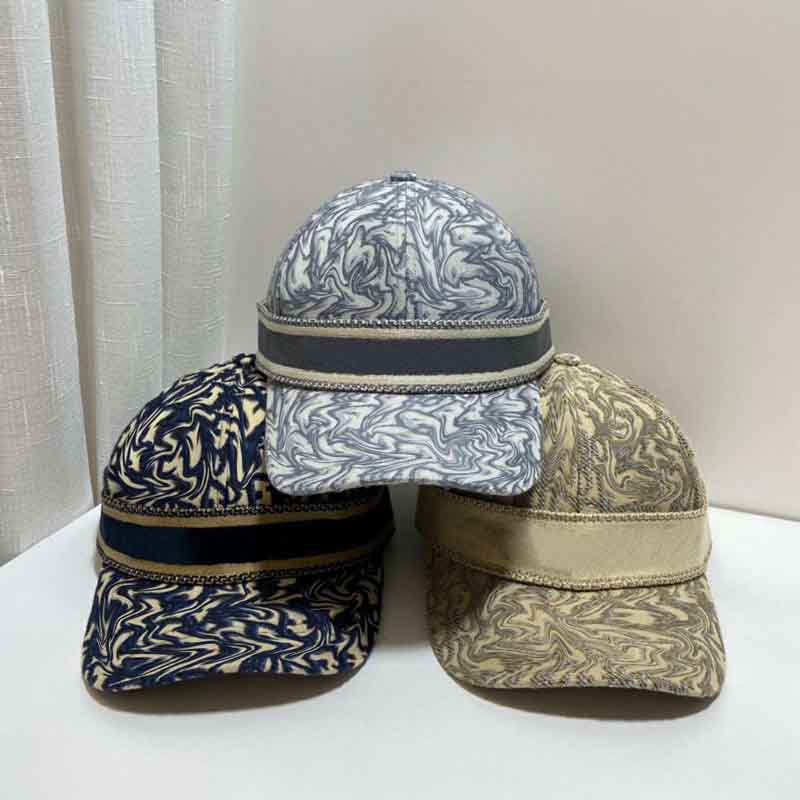 Fashion Ball Cap Print Hat Stingy Brim Hats All Letters Design for Man Woman Adjustable 3 Color Optional Top Quality
