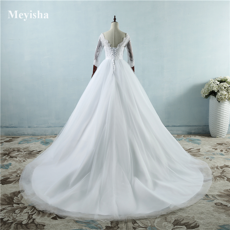 ZJ9091 Sexy Lace China Sweetheart Ball Prom Gowns Bridal Dress With Train High Quality Plus Size 16 18 20 22 24 26