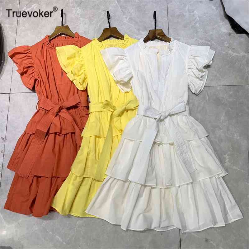 Truevoker European High Street Cottagecor Cake Party Dress Lady Short Sleeve Pure Yellow Ruffle Festa Vestido 210602
Truevoker European High Street Cottagecor Cake Party Dress Lady Short Sleeve Pure Yellow Ruffle Festa Vestido 210602