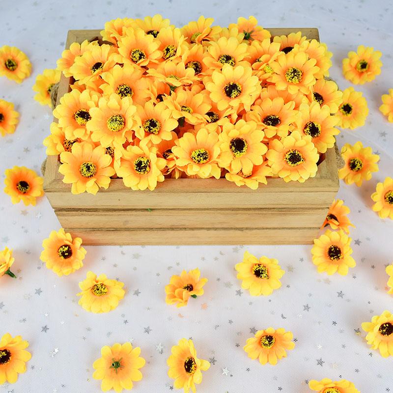 4.5cm Mini Artificial Flower Silk Sunflower Head For Wedding Party Home Decoration DIY Wreath Scrapbooking Gift Box Fake Flowers, S05
4.5cm Mini Artificial Flower Silk Sunflower Head For Wedding Party Home Decoration DIY Wreath Scrapbooking Gift Box Fake Flowers, S05