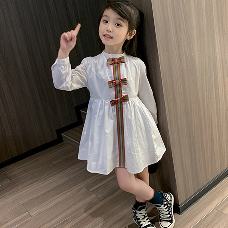 Girl's Dress Long Sleeve Bow Children Dress Fashion Cute Summer Dress Princess Kids Dresses for 1t-5t Girl Wear, White
Girl's Dress Long Sleeve Bow Children Dress Fashion Cute Summer Dress Princess Kids Dresses for 1t-5t Girl Wear, White