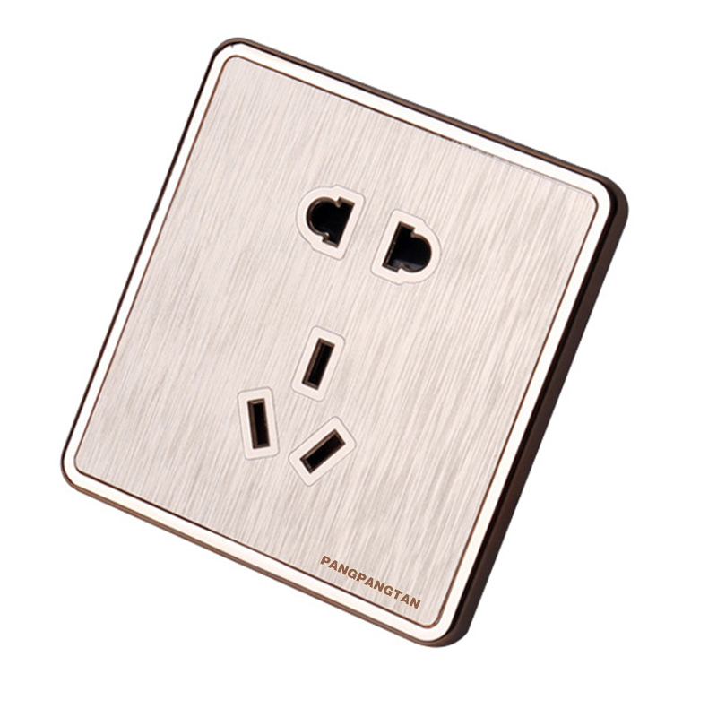 PANGPANGTAN Socket, open line wall switch, five-hole socket panel, type 86 10a concealed dual-control switch socket
PANGPANGTAN Socket, open line wall switch, five-hole socket panel, type 86 10a concealed dual-control switch socket
