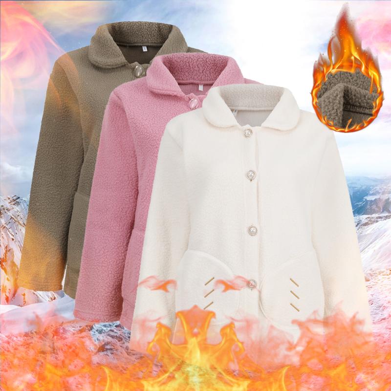 Women's Jackets Autumn And Winter Coats Top Long-Sleeved Lapel Buttoned Solid Color Coat Plush Warm Cute Jacket, Black;brown
Women's Jackets Autumn And Winter Coats Top Long-Sleeved Lapel Buttoned Solid Color Coat Plush Warm Cute Jacket, Black;brown