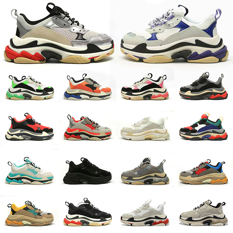 triple s men women designer casual shoes platform sneakers black white Dark Grey Pink Split Multi Purple Yellow Blue Allover mens trainers, Color#7
triple s men women designer casual shoes platform sneakers black white Dark Grey Pink Split Multi Purple Yellow Blue Allover mens trainers, Color#7