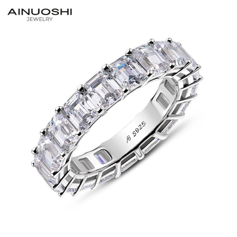 cluster rings ainuoshi 925 sterling silver emerald cut full eternity ring for women sona simulated diamond engagement wedding band, Golden;silver
cluster rings ainuoshi 925 sterling silver emerald cut full eternity ring for women sona simulated diamond engagement wedding band, Golden;silver