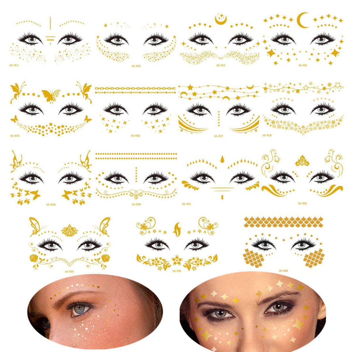 15pcs Freckles Stickers Gold Face Tattoo Waterproof Blocked Speckle Make Up Body Art Sticker Flash Eye Decals Bride Tribe Party
15pcs Freckles Stickers Gold Face Tattoo Waterproof Blocked Speckle Make Up Body Art Sticker Flash Eye Decals Bride Tribe Party