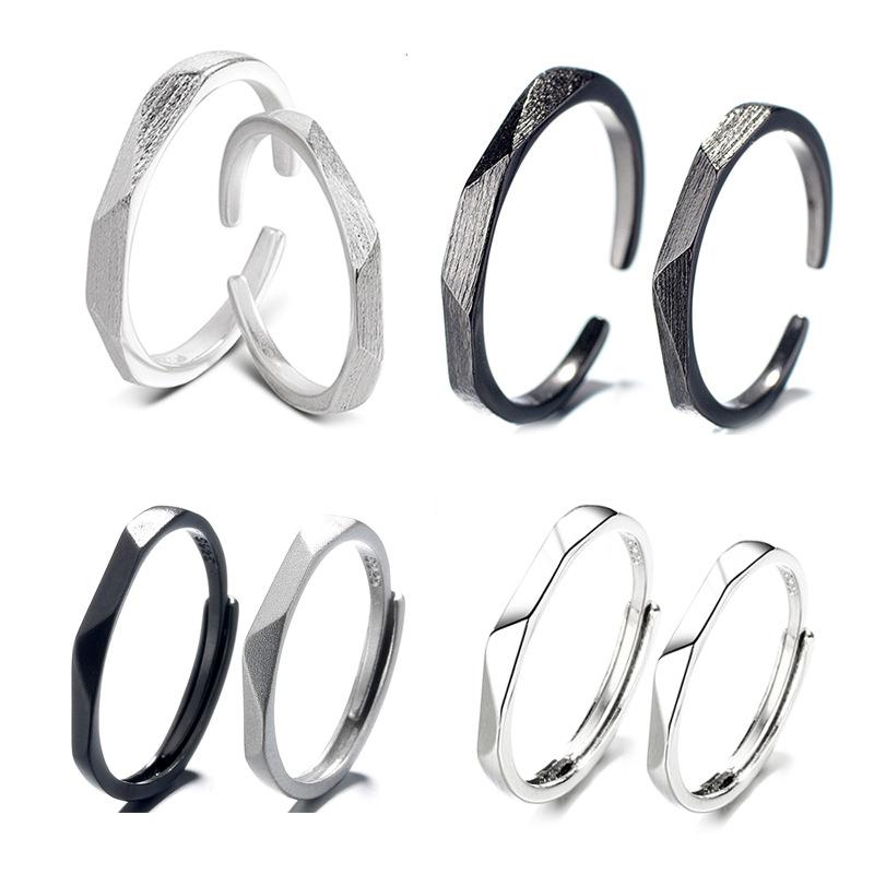 Cluster Rings Polished Base Black Multiple Section Finger Simplify Geometrical Brushed Temperament Men's Ring Couple Wedding
Cluster Rings Polished Base Black Multiple Section Finger Simplify Geometrical Brushed Temperament Men's Ring Couple Wedding