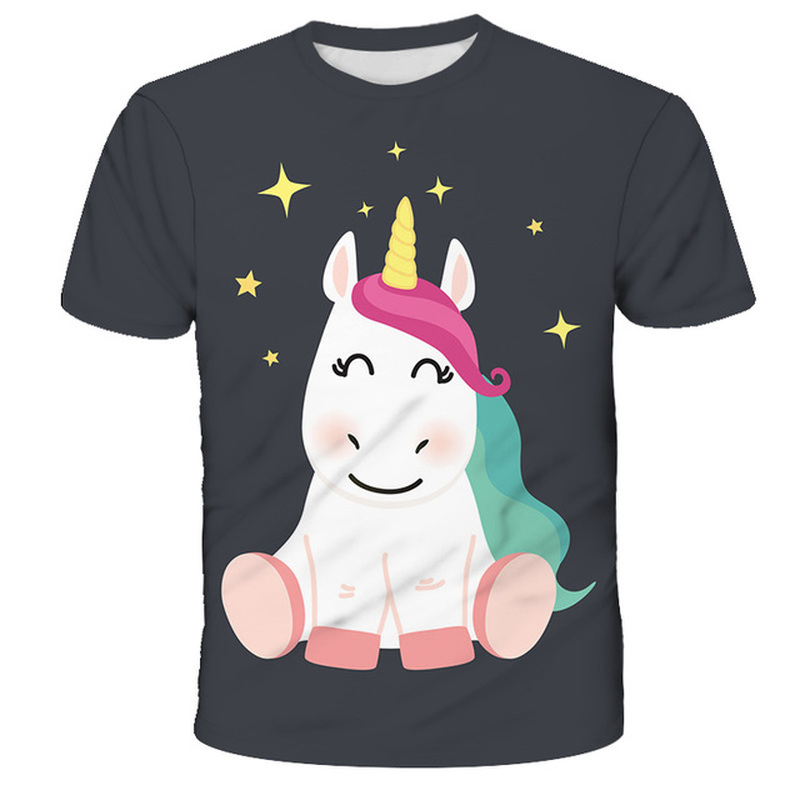 Hanhan horse pattern children 3D printed T-shirt animal print summer daily sports top round neck short sleeve high quality, Blue
Hanhan horse pattern children 3D printed T-shirt animal print summer daily sports top round neck short sleeve high quality, Blue