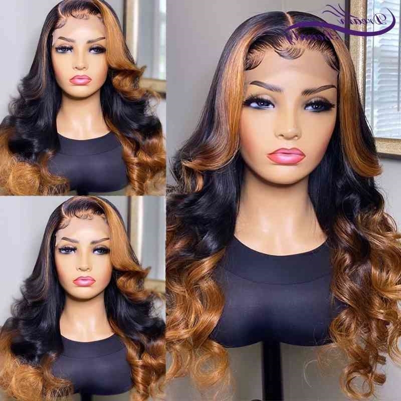 Wavy 220% Brazilian Remy Frontal 13X4 Front 4x4 Closure Human Hair Highlight Lace Wigs, Ombre color
Wavy 220% Brazilian Remy Frontal 13X4 Front 4x4 Closure Human Hair Highlight Lace Wigs, Ombre color