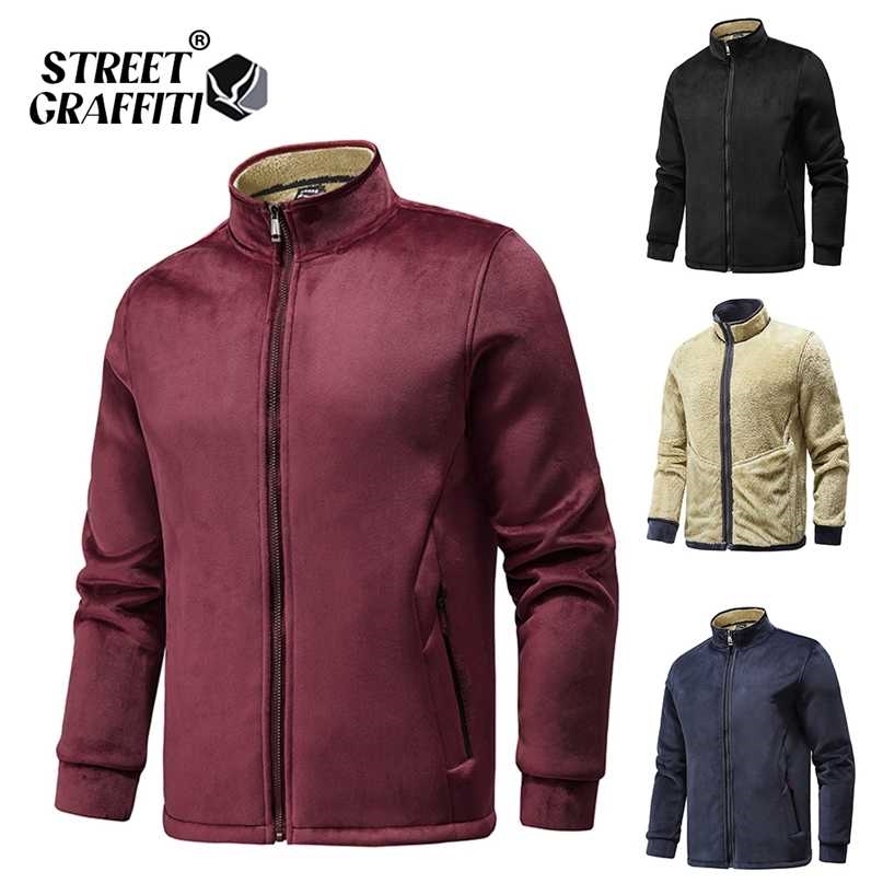 Autumn Men Jackets Warm Fleece Coat Lambswool Sale Clothes Vestes Fashion Winter Casual Loose Size 8XL Jacket 211110, Black
Autumn Men Jackets Warm Fleece Coat Lambswool Sale Clothes Vestes Fashion Winter Casual Loose Size 8XL Jacket 211110, Black