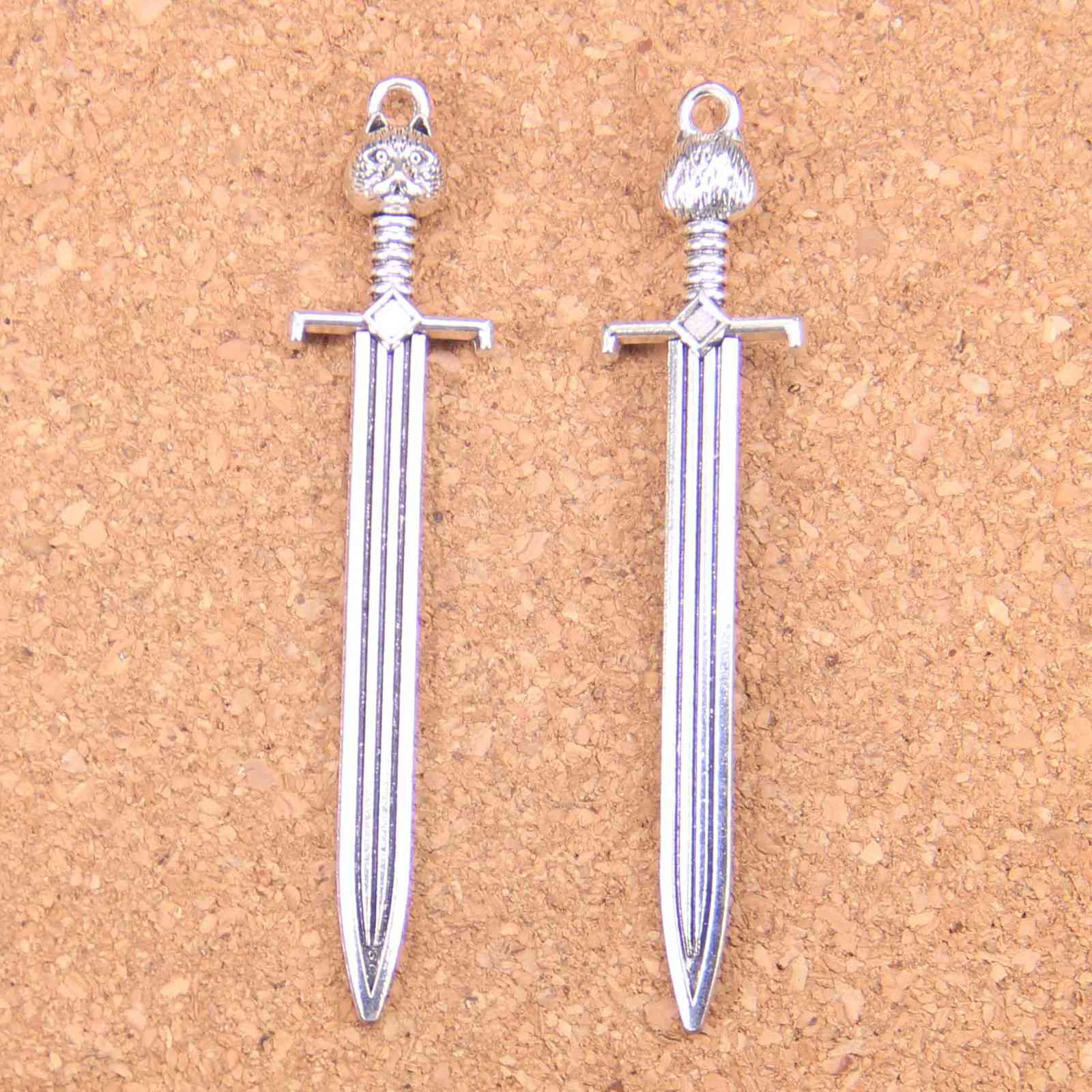 28pcs Charms sword cat 66x15mm Antique Pendants,Vintage Tibetan Silver Jewelry,DIY for bracelet necklace
28pcs Charms sword cat 66x15mm Antique Pendants,Vintage Tibetan Silver Jewelry,DIY for bracelet necklace