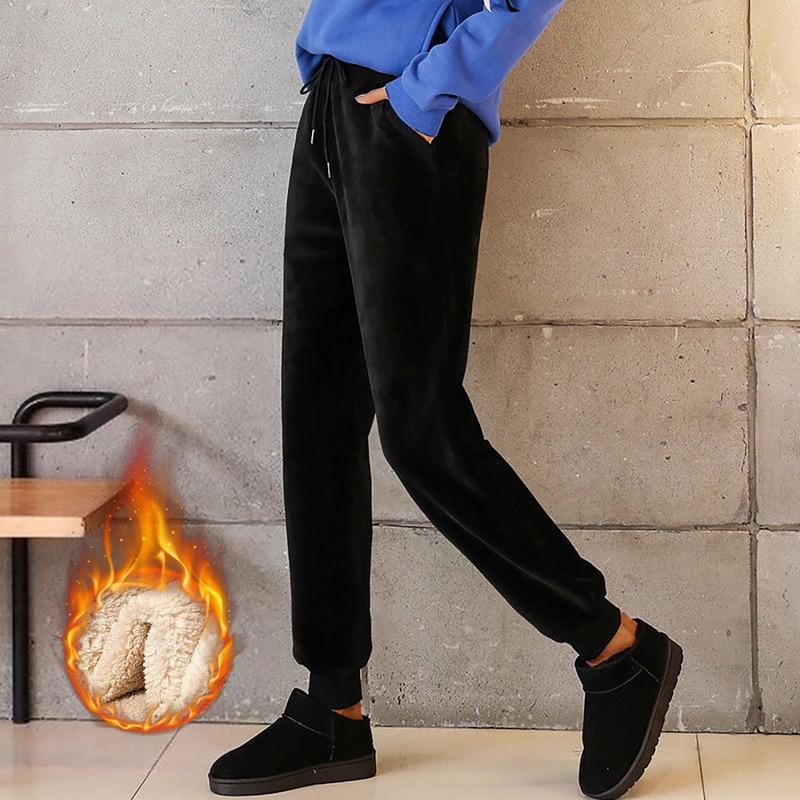 Women' Pants & Capris Women Winter Thick Lambskin Cashmere Warm Female Casual Cotton Loose Harlan Long Trousers Plus Size -3XL, Black lambhair
Women' Pants & Capris Women Winter Thick Lambskin Cashmere Warm Female Casual Cotton Loose Harlan Long Trousers Plus Size -3XL, Black lambhair