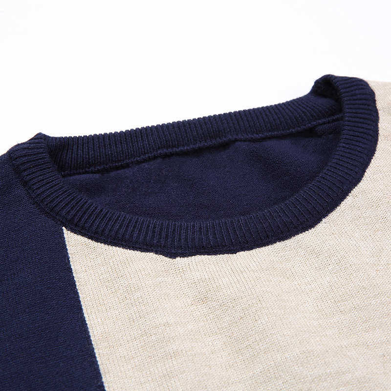 Autumn Casual Men's Sweater O-Neck Slim Fit Knittwear Mens Sweaters Pullovers Pullover Men Pull Homme M-3XL 211018