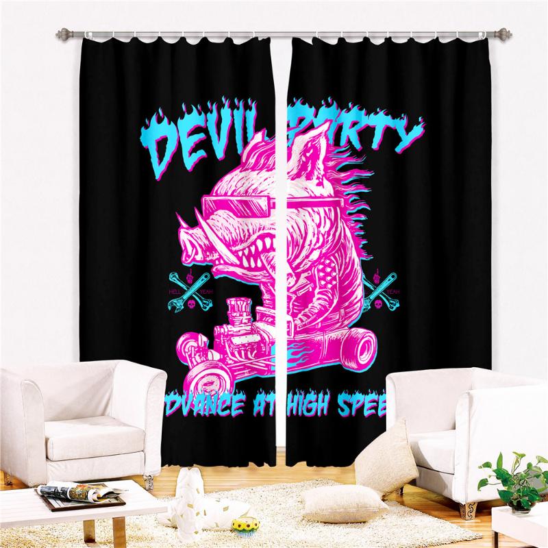 Devil Party 2 Panels Windows Curtains Thicken For Living Room Beautiful Bedroom Decorative Kitchen Windows Drapery Treatments
Devil Party 2 Panels Windows Curtains Thicken For Living Room Beautiful Bedroom Decorative Kitchen Windows Drapery Treatments