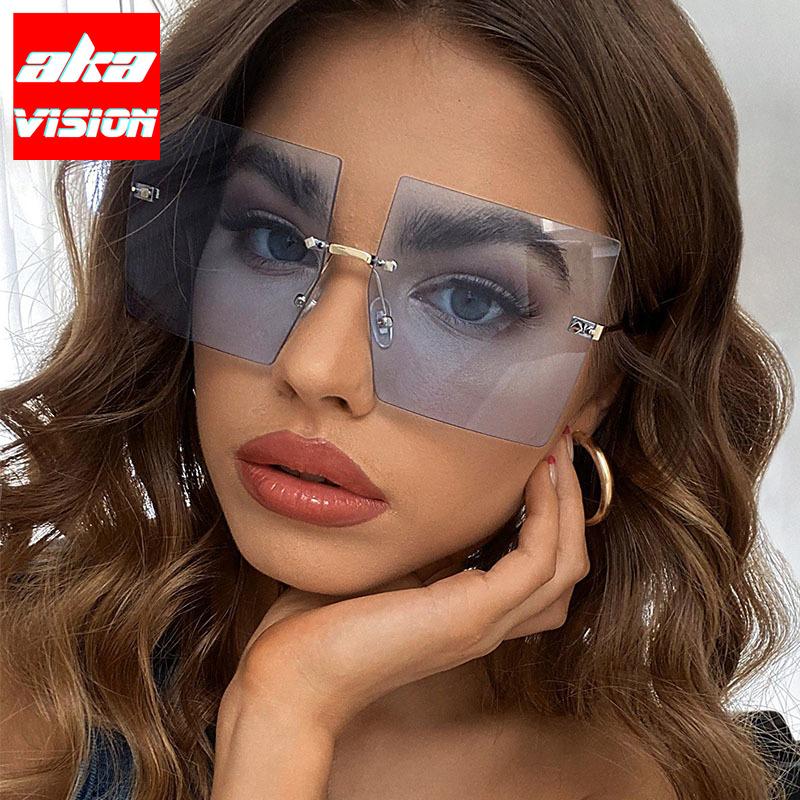 Sunglasses AKA VISION 2022 Vintage Rimless Women Square Eyewear For Women/Men Brand Designer Metal Glasses Ladies Gafas De Sol
Sunglasses AKA VISION 2022 Vintage Rimless Women Square Eyewear For Women/Men Brand Designer Metal Glasses Ladies Gafas De Sol