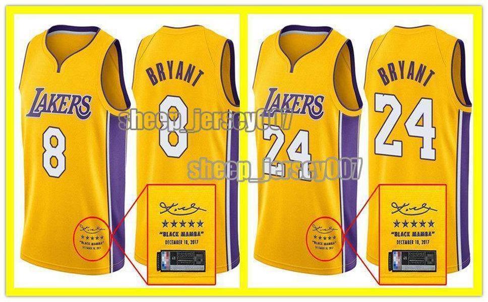 Los Angeles Lakers LeBron 23 James Jersey Kyle 0 Kuzma Anthony 3 Davis Shaquille 34 O'Neal Jersey 24 Bryant 8 Basketball je, Black;red 
Los Angeles Lakers LeBron 23 James Jersey Kyle 0 Kuzma Anthony 3 Davis Shaquille 34 O'Neal Jersey 24 Bryant 8 Basketball je, Black;red