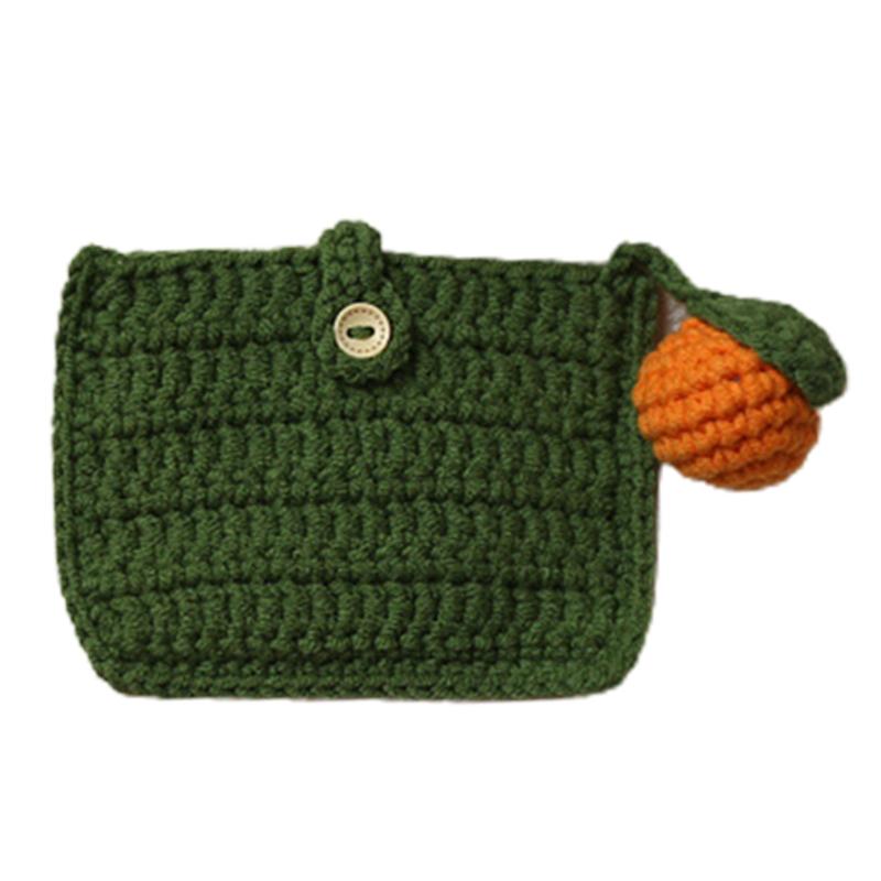 Card Holders Hand-knitted Yarn Crochet Small Zero Wallet Change Purse Bag, Green oranges
Card Holders Hand-knitted Yarn Crochet Small Zero Wallet Change Purse Bag, Green oranges