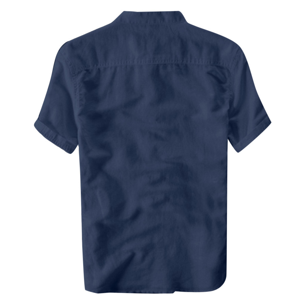 JAYCOSIN T Shirt Men Summer Casual O-Neck Short Sleeve Shirts Men Solid Top Cotton Linen Breathable Man T-shirt May21 P35 210308