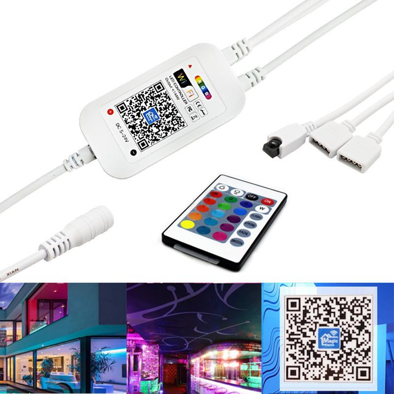 Wifi RGB Controller Dual Connector DC 5-24V Mini 24Keys Music Light Strip For LED Controllers
Wifi RGB Controller Dual Connector DC 5-24V Mini 24Keys Music Light Strip For LED Controllers