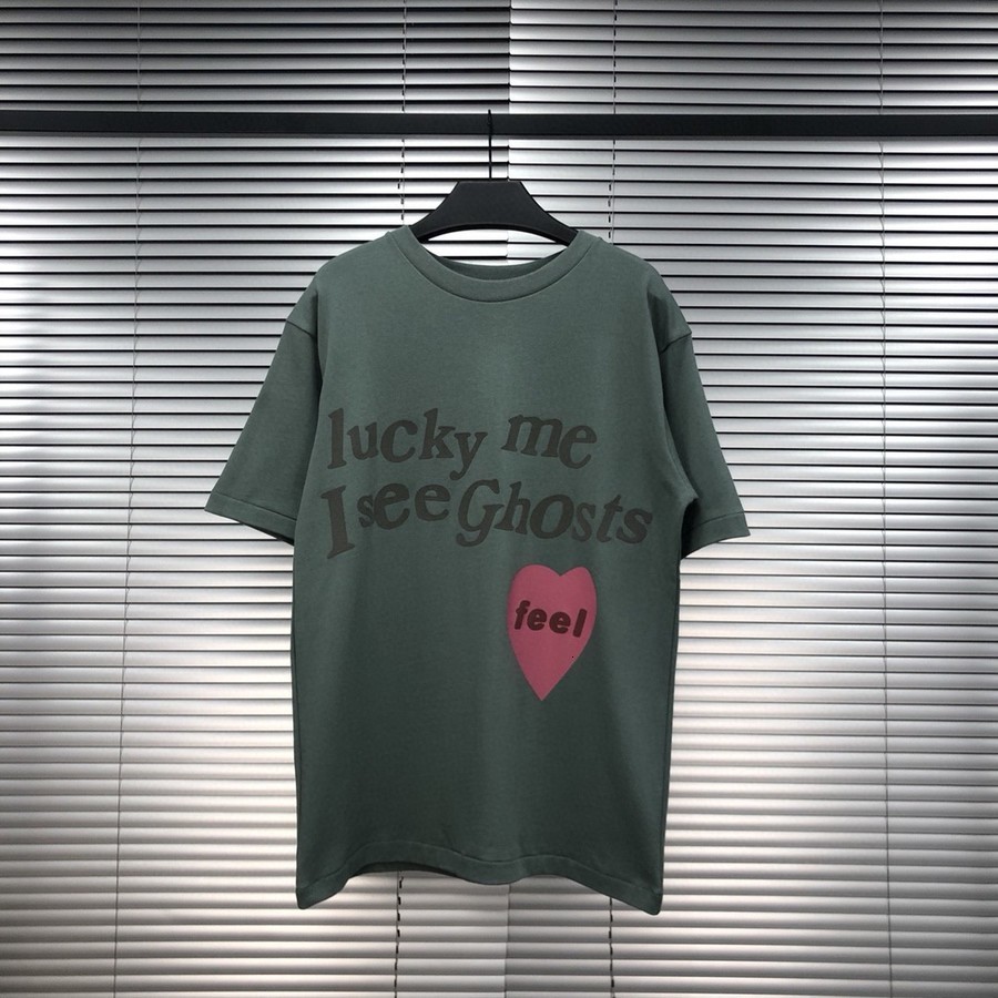 2021 New Lucky Me i Feel T-shirt Men Women Kanye West Kids See Ghost Camp Flog Tee Vintage Tops Clothing Xqau
2021 New Lucky Me i Feel T-shirt Men Women Kanye West Kids See Ghost Camp Flog Tee Vintage Tops Clothing Xqau