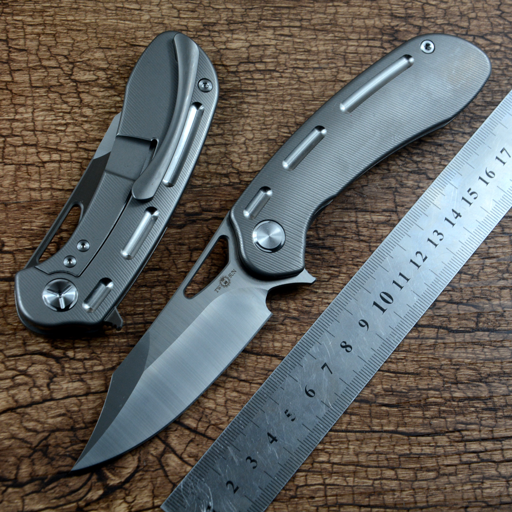 TWOSUN Gift Collection Pocket Knife S110V Blade Ceramic Ball Bearing Flipper Fast Open TC4 Handle Outdoor Hunting EDC Tools TS261
TWOSUN Gift Collection Pocket Knife S110V Blade Ceramic Ball Bearing Flipper Fast Open TC4 Handle Outdoor Hunting EDC Tools TS261